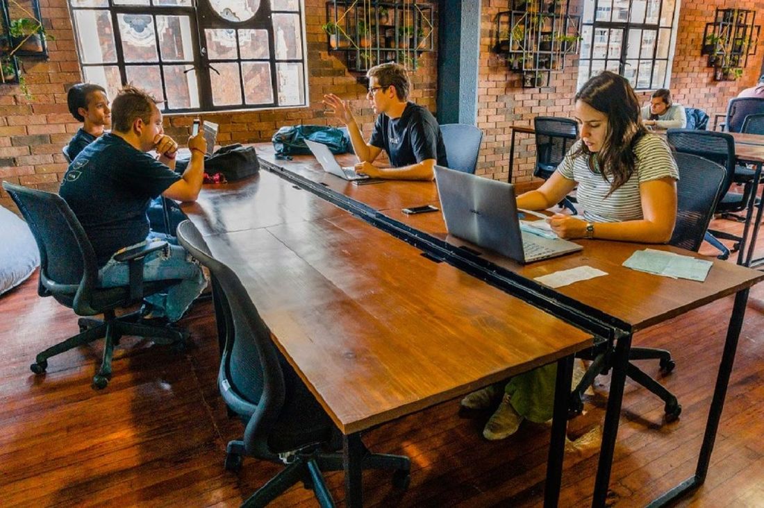 El deck de coworking