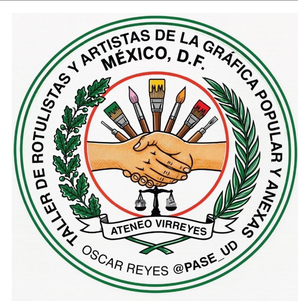 Emblema del Taller de Rotulistas y Artistas de la Gráfica Popular y Anexas